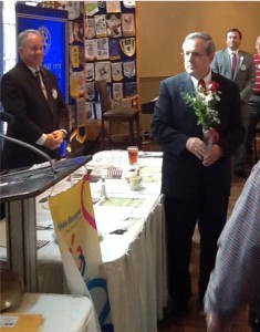 Tuscaloosa Rotary's James Shirley honored wirh a special Rotary Rose